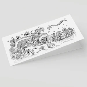 Biglietto Natale B/N (29NAR)