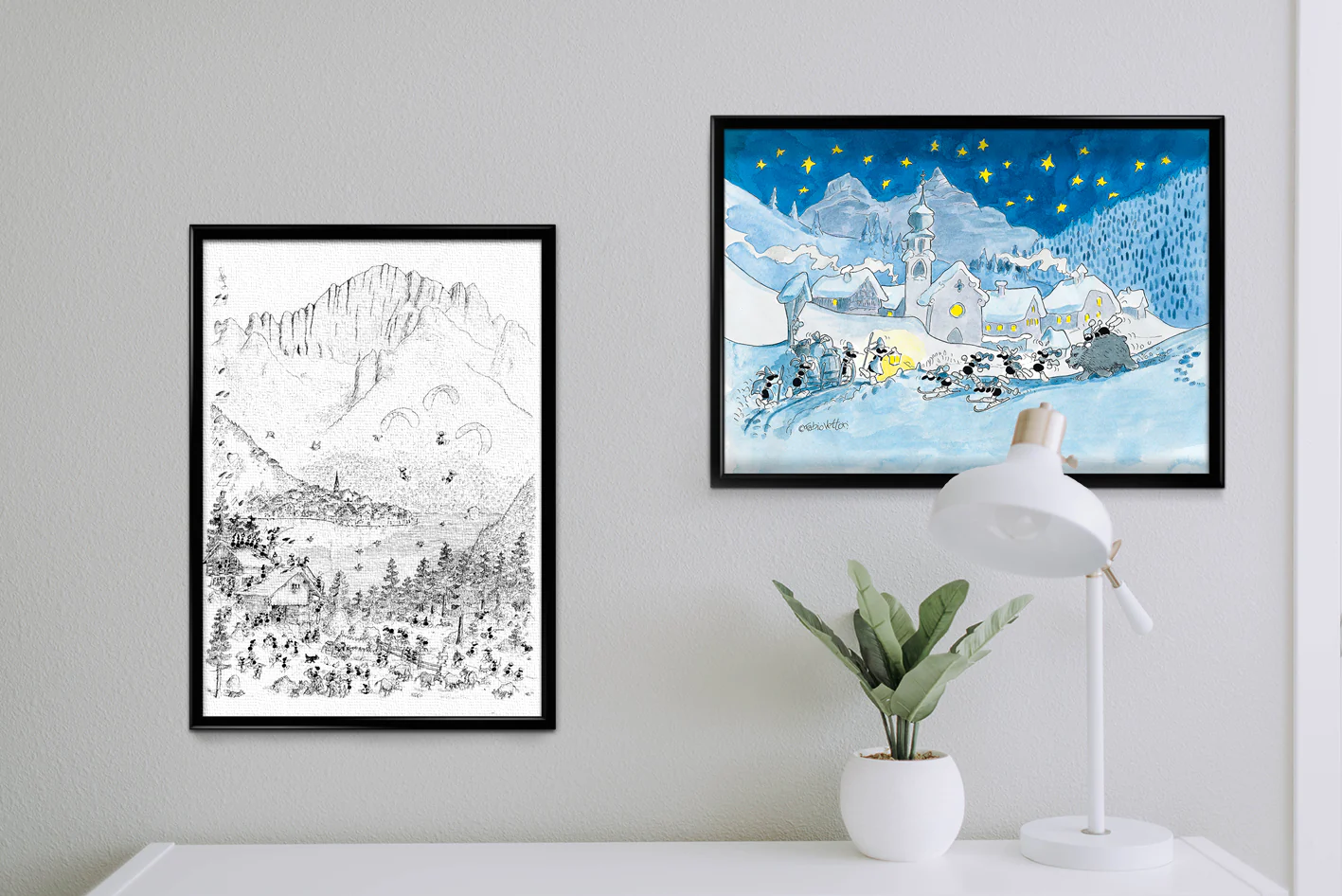 Poster "Montagna d'estate" 35x50cm - immagine 3