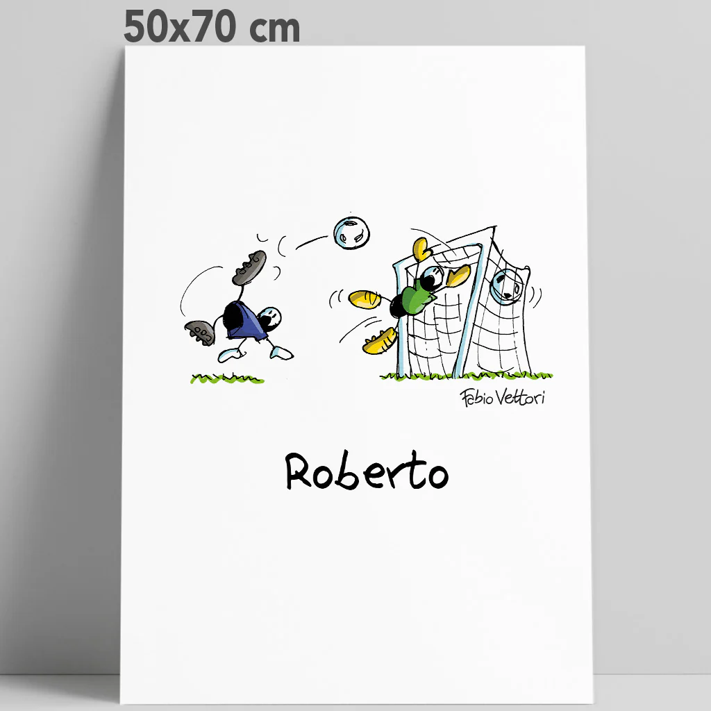 Stampa su poster personalizzata soggetto "Calcio" - immagine 6
