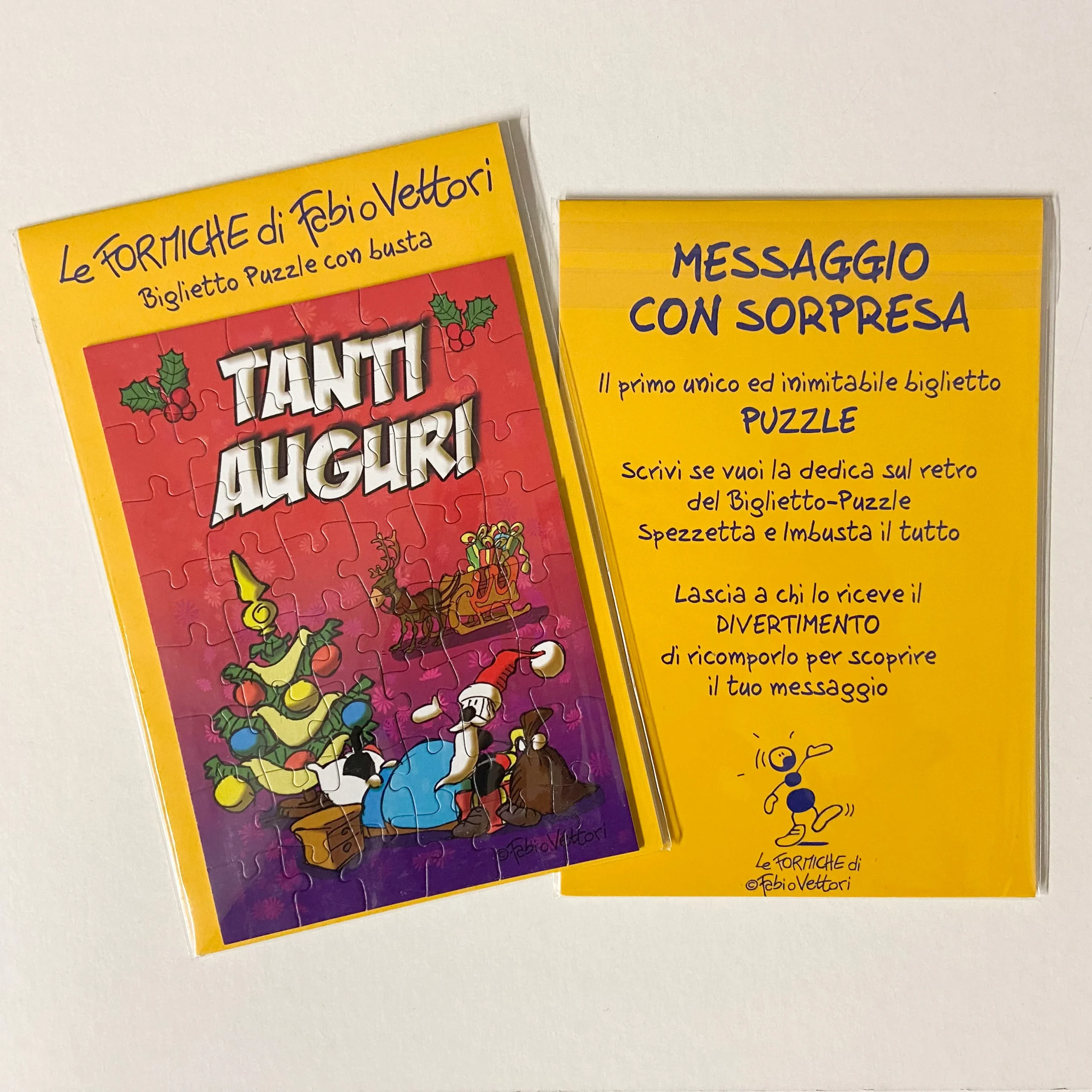 Biglietto Puzzle Natale AF07 - immagine 2