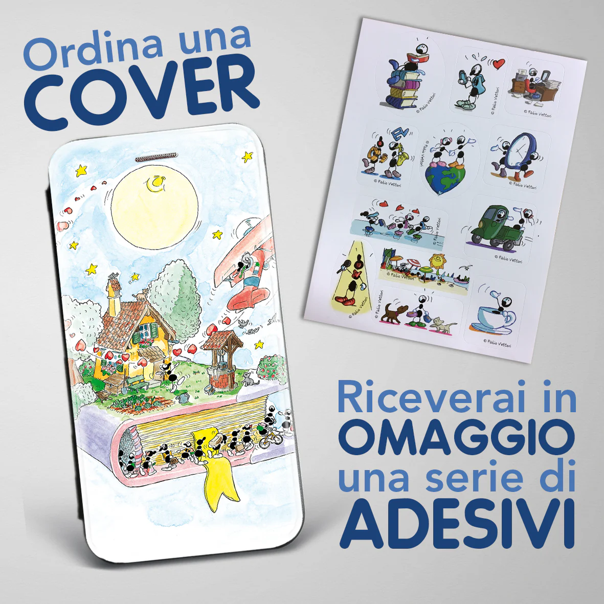 Cover artistica per Smartphone soggetto "Libro" modello con apertura "a Libro" - immagine 4