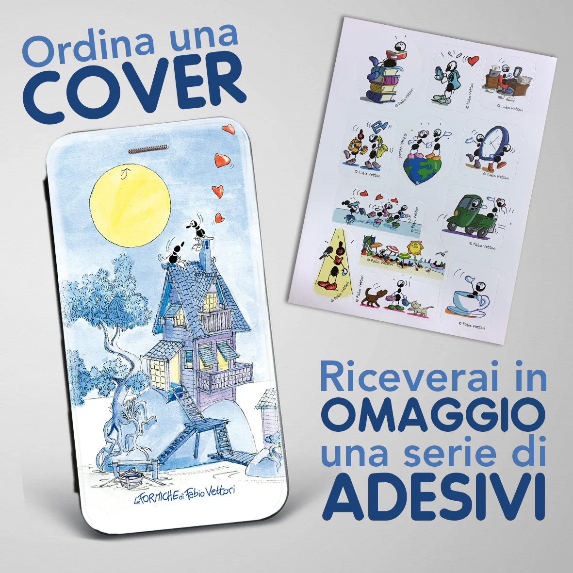 Cover artistica per Smartphone soggetto "Serenata" modello con apertura "a Libro" - immagine 4