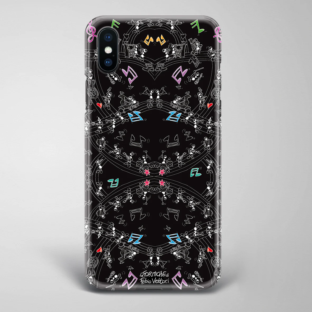 Cover artistica per Smartphone soggetto "Rigo Musicale Nero" - immagine 2
