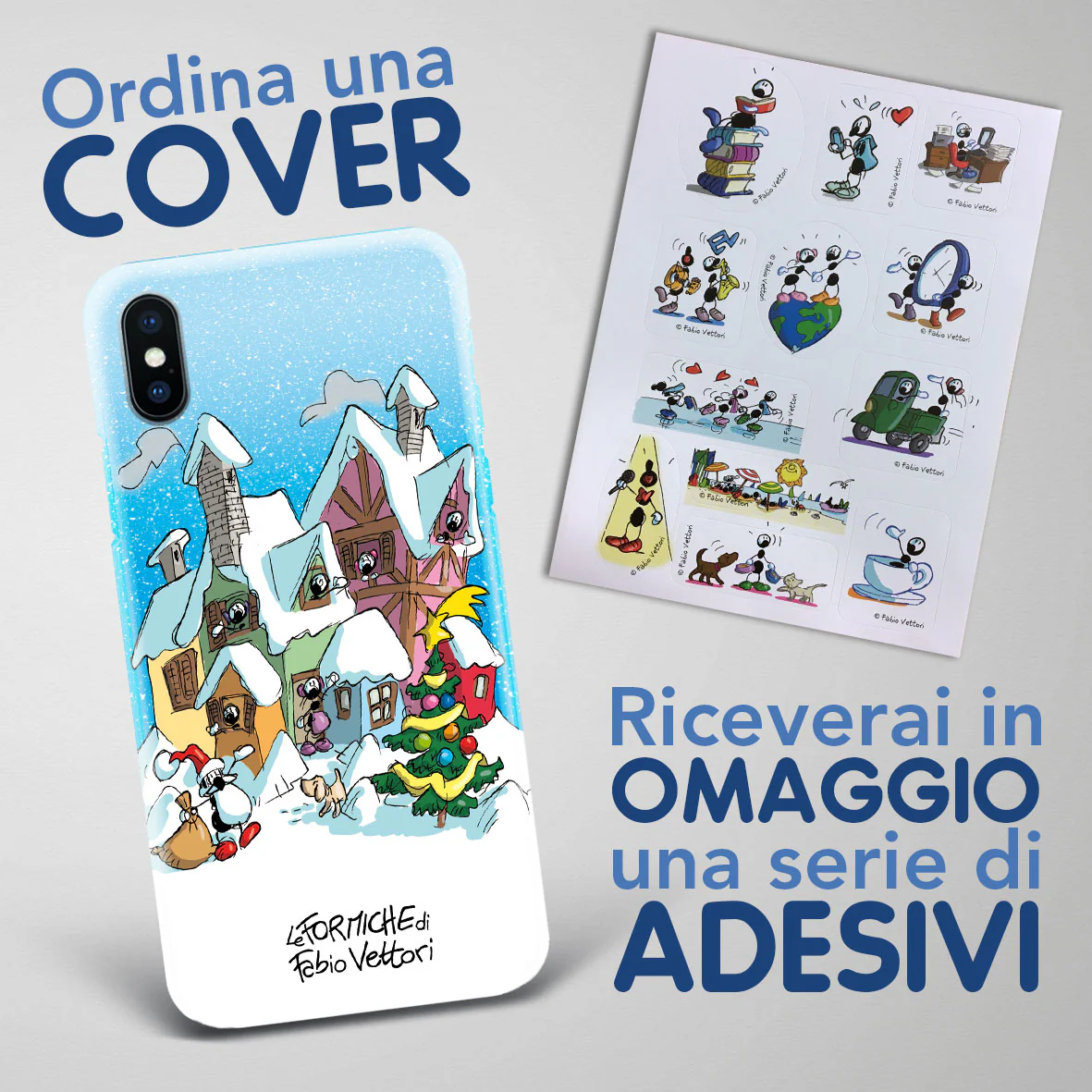 Cover artistica per Smartphone soggetto "Villaggio Natalizio" - immagine 4
