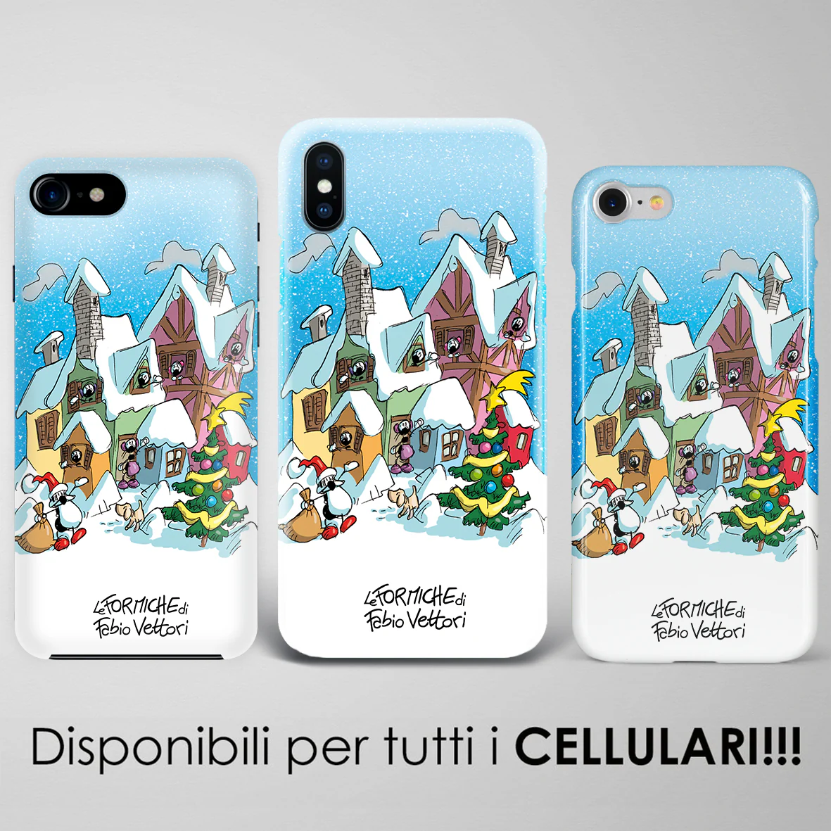 Cover artistica per Smartphone soggetto "Villaggio Natalizio" - immagine 3