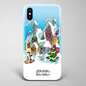 Cover artistica per Smartphone soggetto "Villaggio Natalizio"