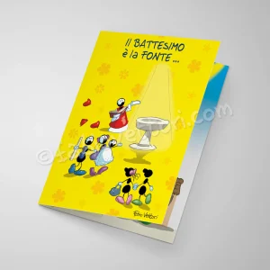 Biglietto Laminato Battesimo (FV10-189)