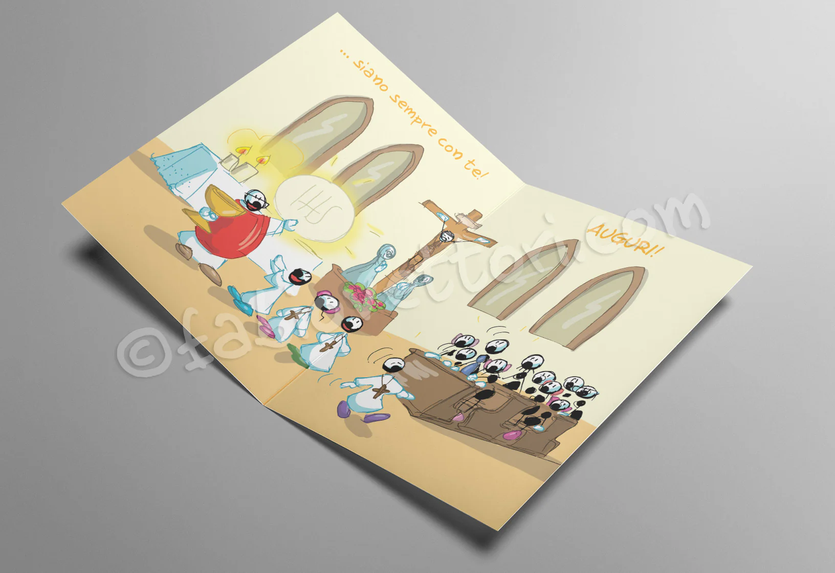 Biglietto laminato Comunione (FV10-234) - immagine 3