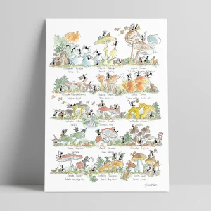 Poster "Funghi" 35x50cm