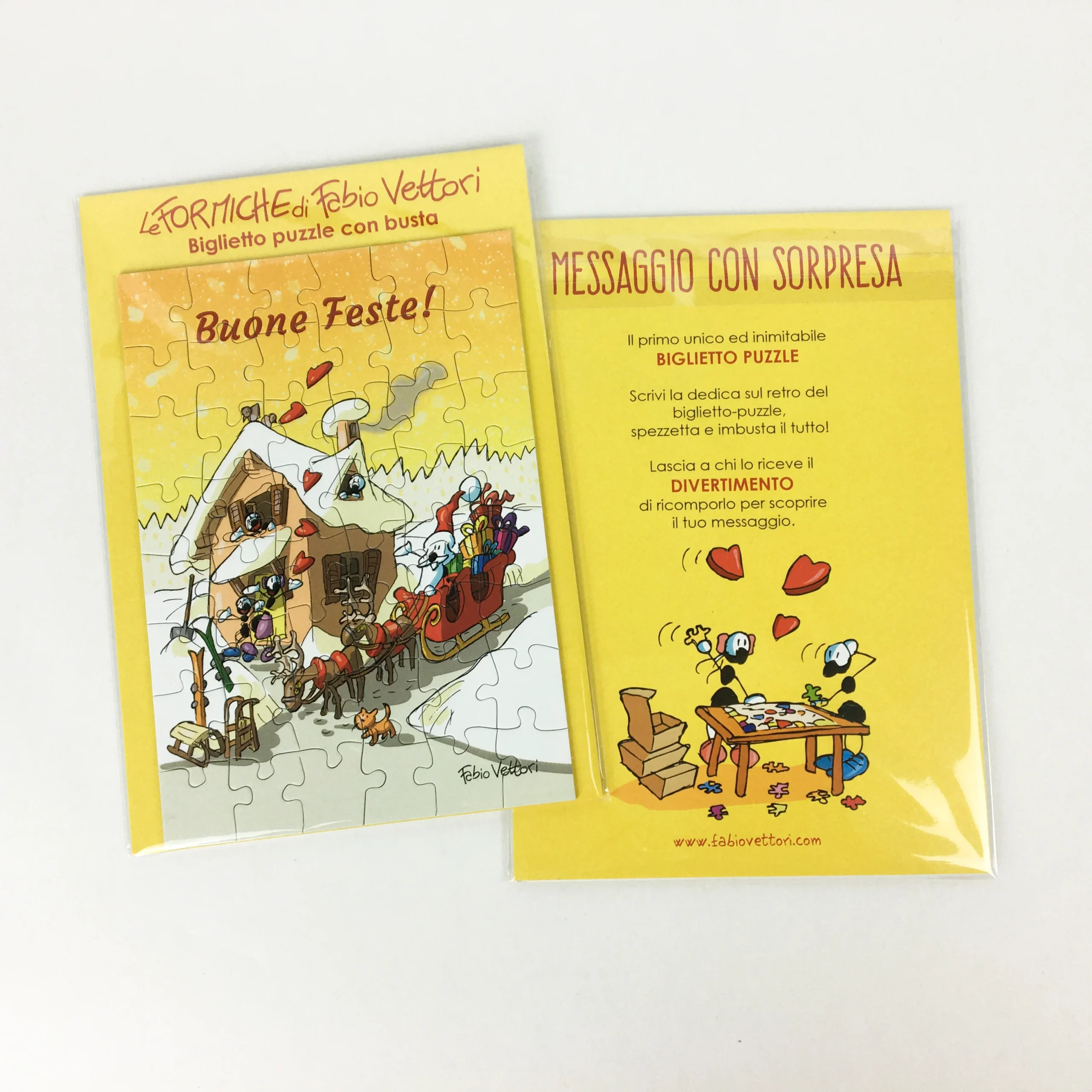 Biglietto Puzzle Babbo Natale NT29