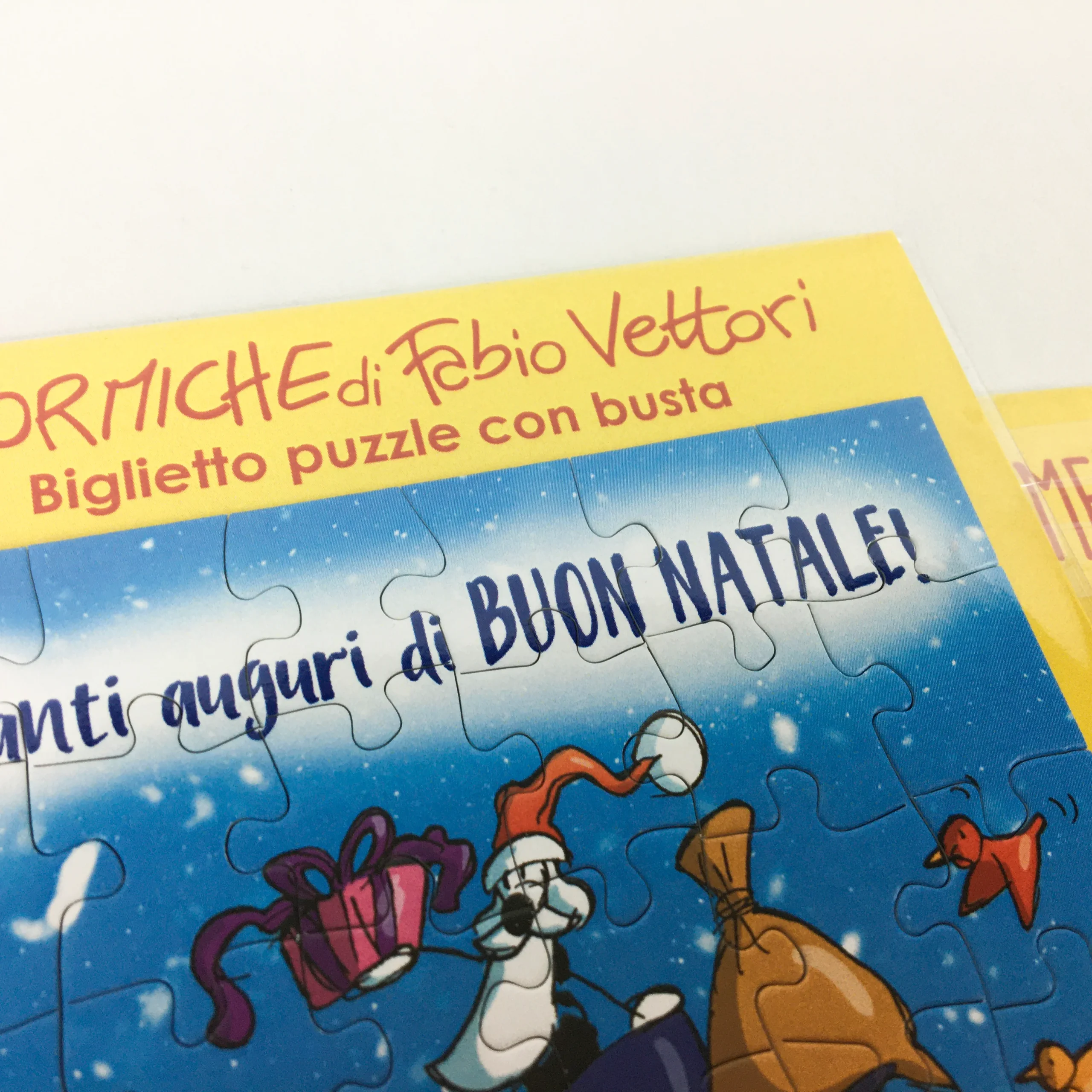 Biglietto Puzzle Pupazzo di Neve NT20 - immagine 4