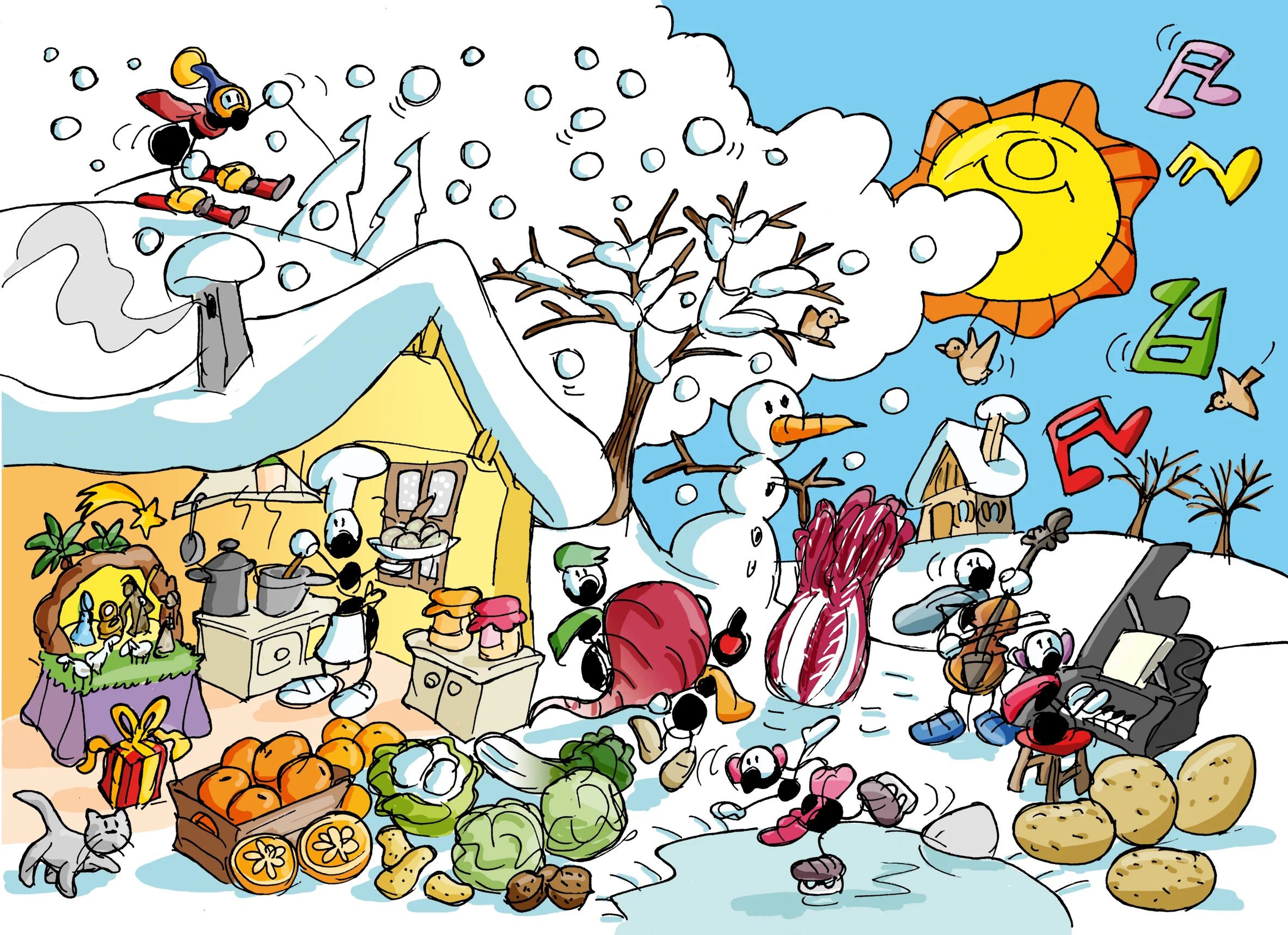 Puzzle bambino 96 pz. "Inverno" - immagine 3