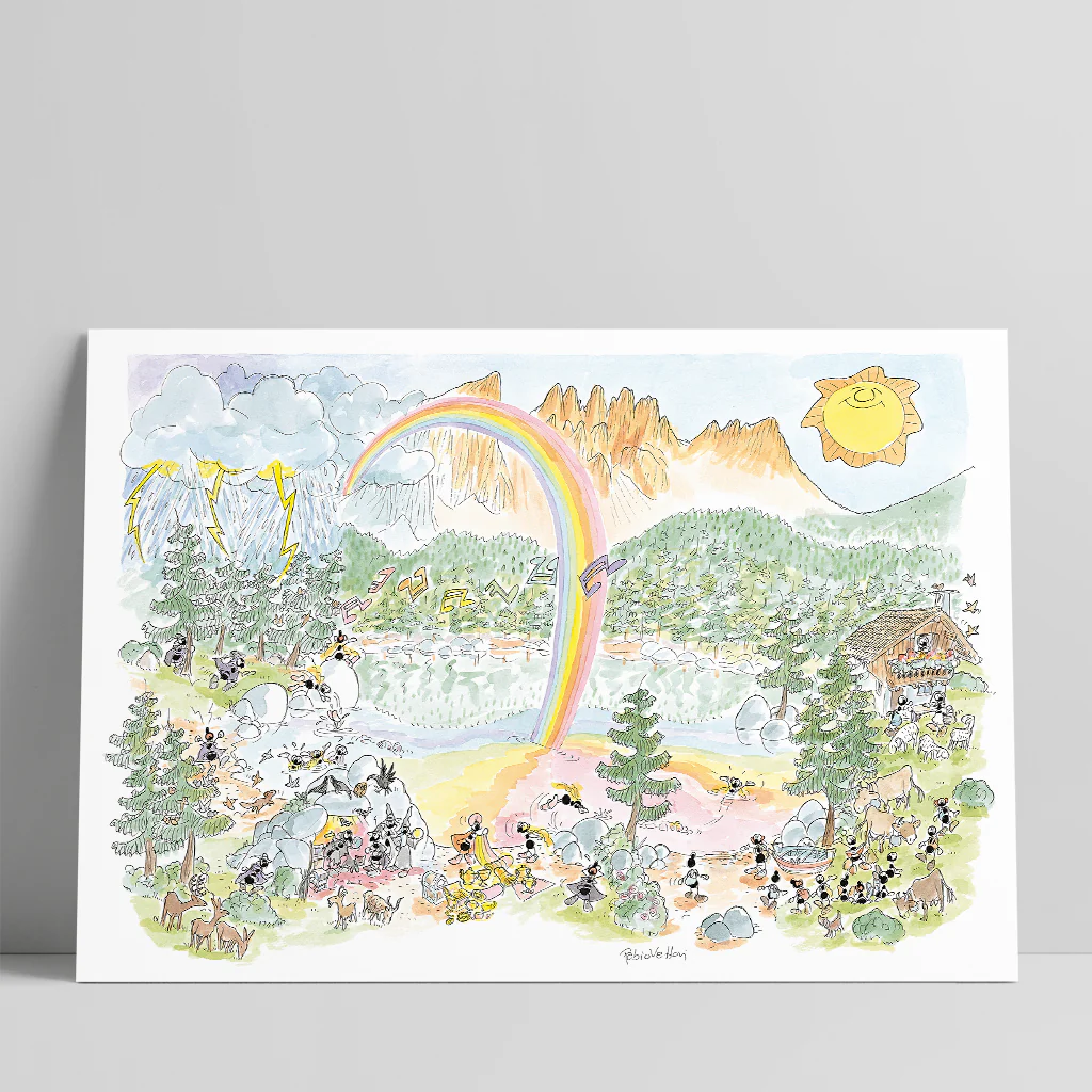 Poster "Lago di Carezza" 35x50cm - immagine 2