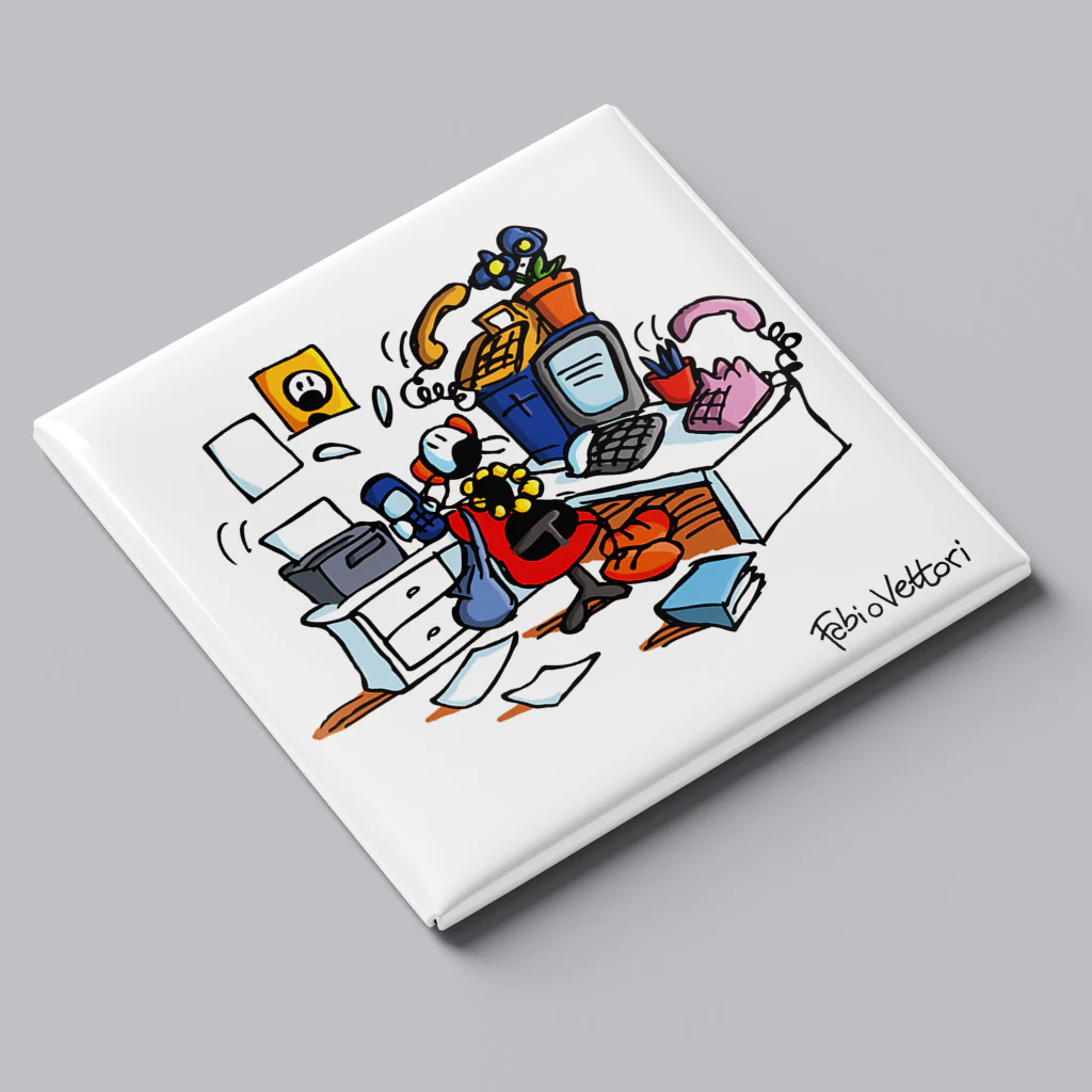 Magnete "Impiegata" - immagine 2