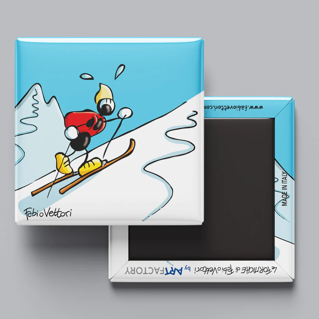 Magnete "Sci d'alpinismo" - immagine 3