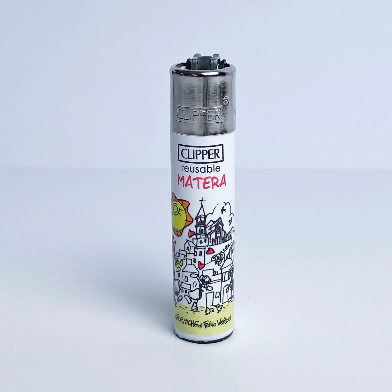 Accendino CLIPPER serie limitata città d'Italia by Fabio Vettori Soggetto "Matera" - immagine 2