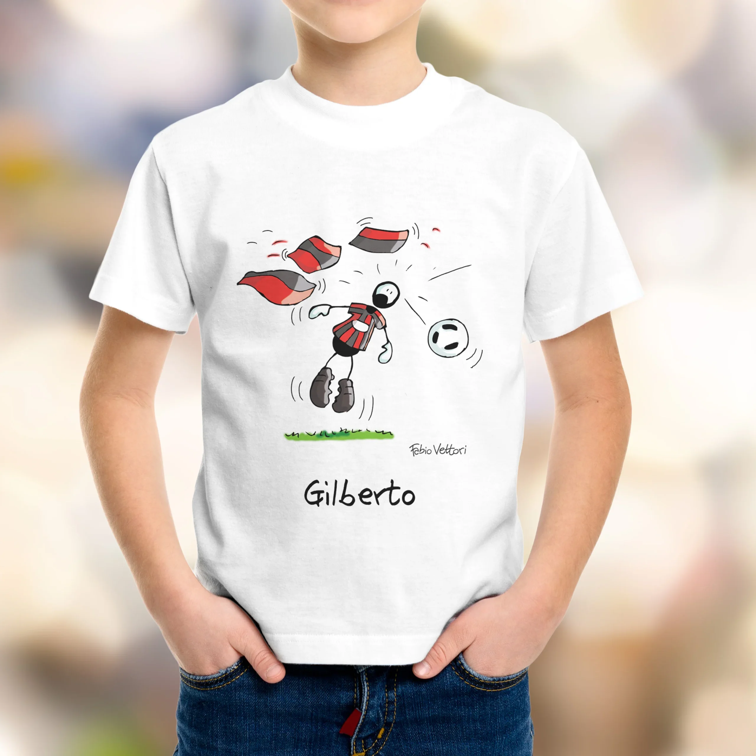 T-Shirt Personalizzata "Rossonero" - immagine 4