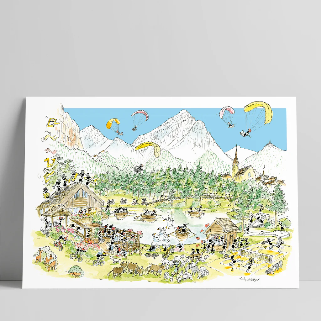 Poster "Montagna d'estate" 35x50cm - immagine 2