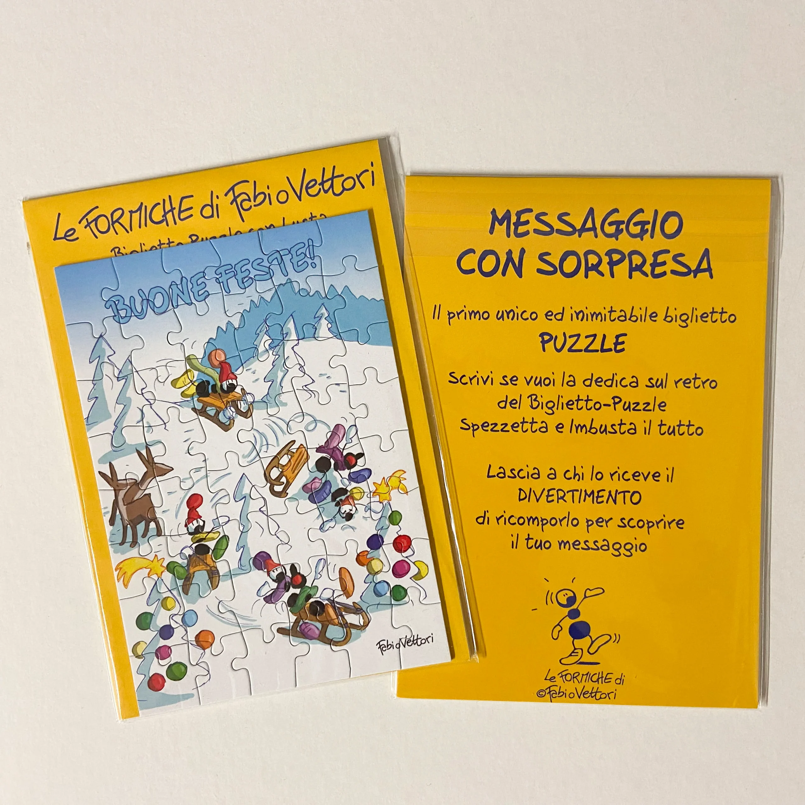 Biglietto Puzzle Natale NT02