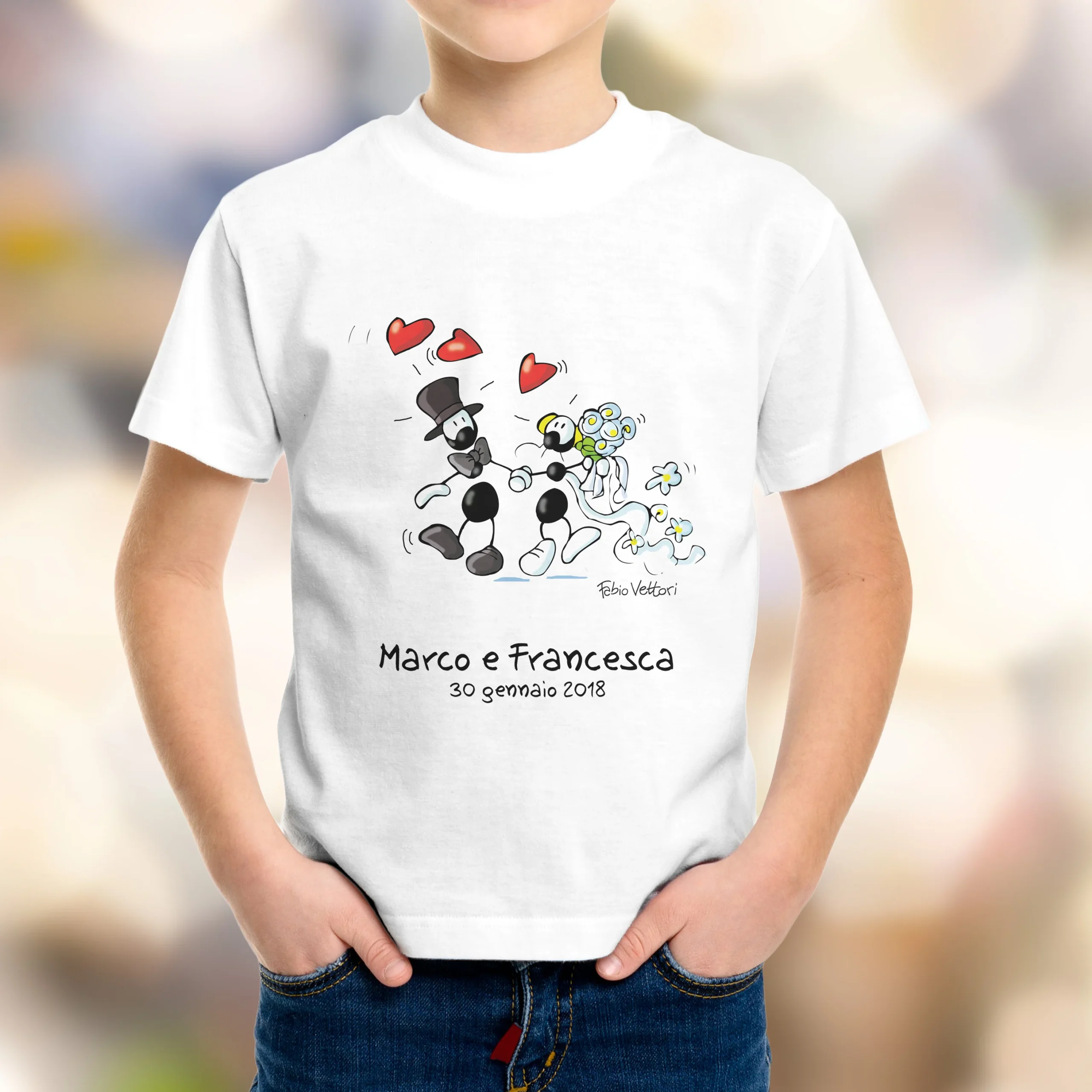 T-Shirt Personalizzata "Nozze" - immagine 4