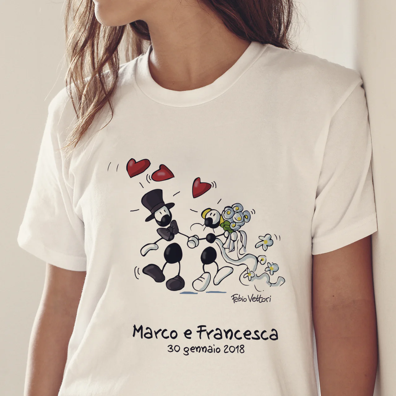 T-Shirt Personalizzata "Nozze" - immagine 3