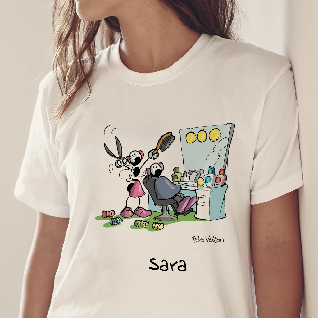 T-Shirt Personalizzata "Parrucchiera" - immagine 2