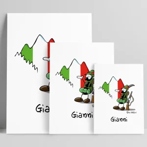 Stampa su poster personalizzata soggetto "Alpino"