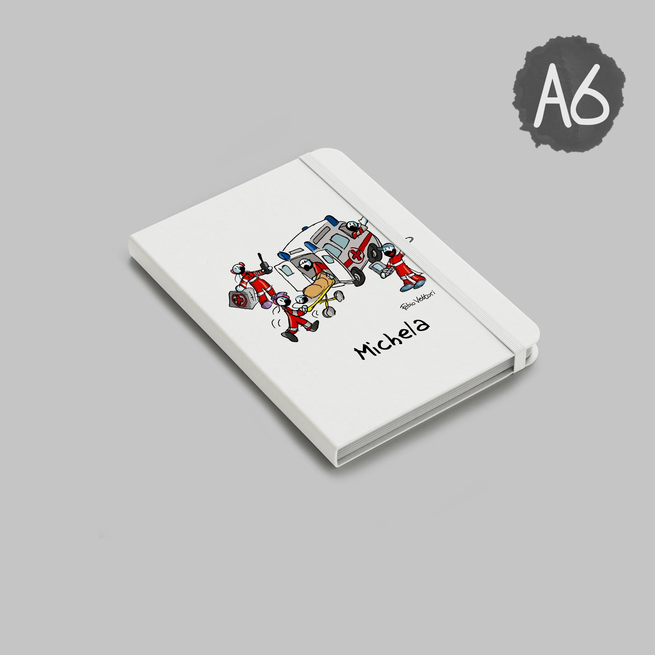 Notebook Personalizzato soggetto "Ambulanza" - immagine 6