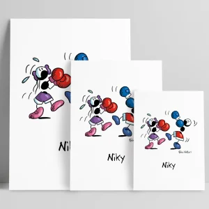Stampa su poster personalizzata soggetto "Boxe"