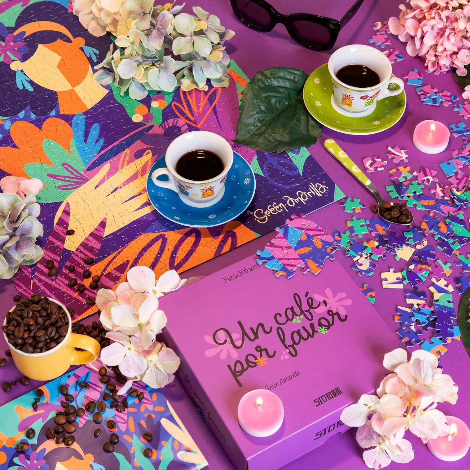Un Cafè Por Favor - Puzzle 500 pezzi - Green Amarilla - immagine 6