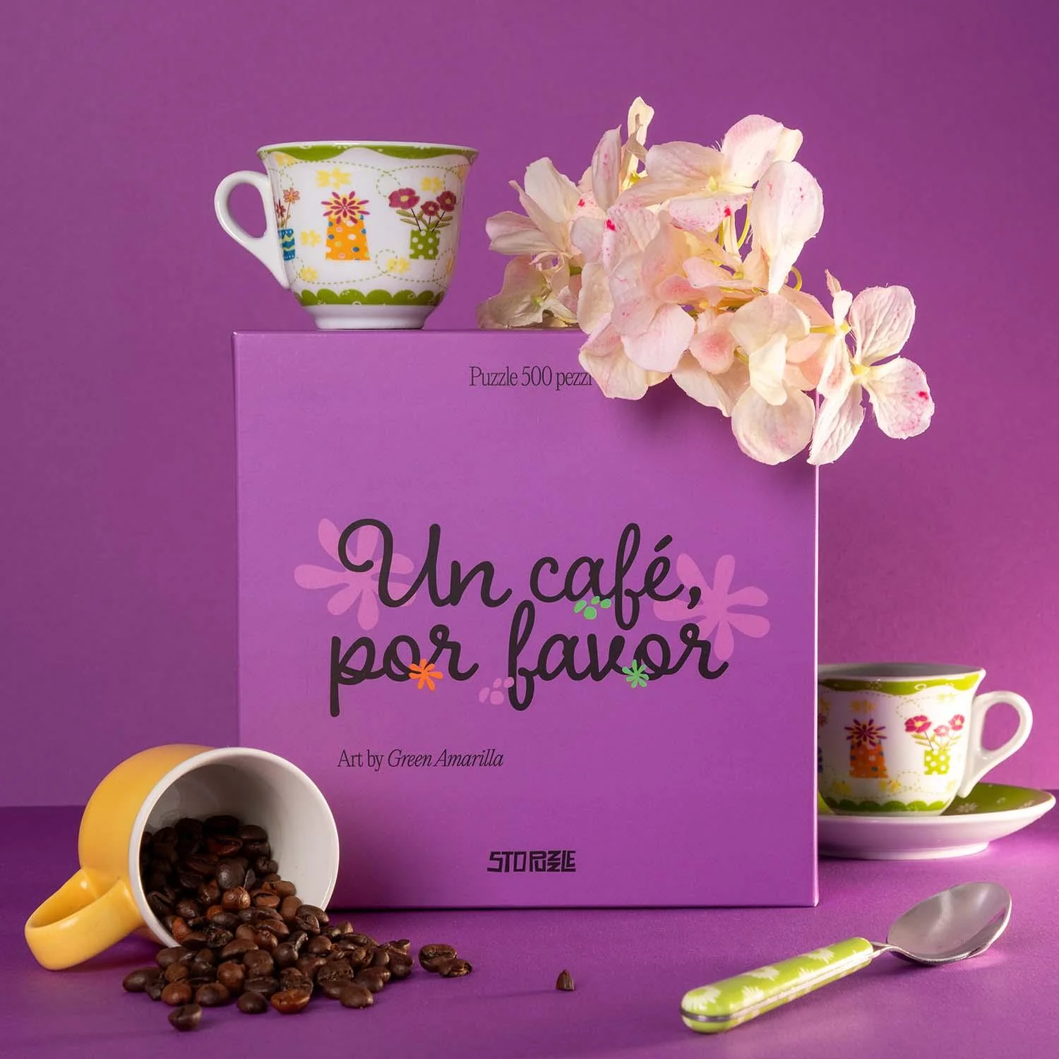 Un Cafè Por Favor - Puzzle 500 pezzi - Green Amarilla - immagine 5