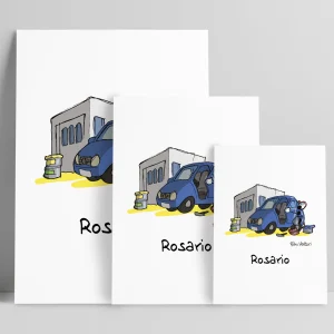 Stampa su poster personalizzata soggetto "Carrozziere"