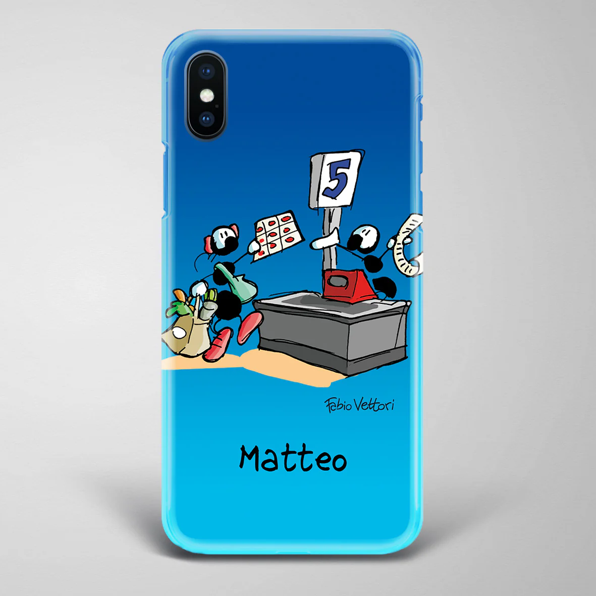 Cover artistica per Smartphone Personalizzata Cassiere - immagine 3