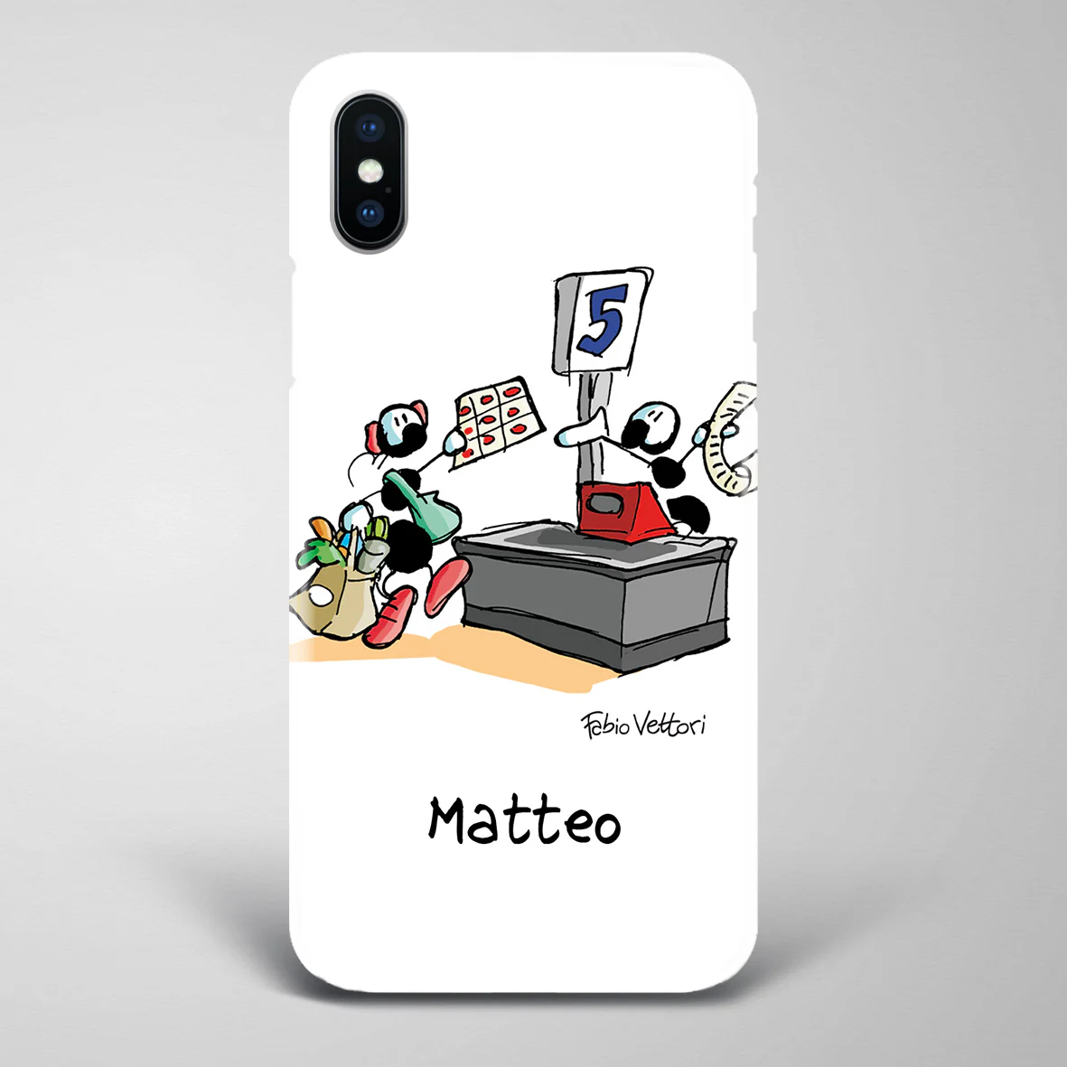 Cover artistica per Smartphone Personalizzata Cassiere - immagine 4