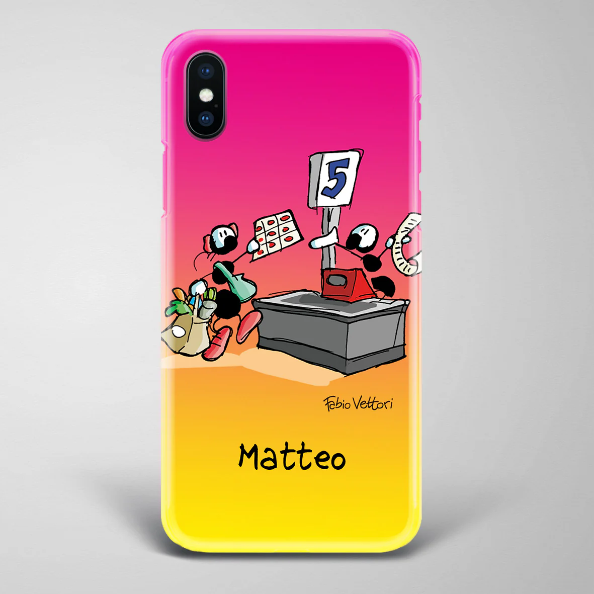 Cover artistica per Smartphone Personalizzata Cassiere - immagine 5