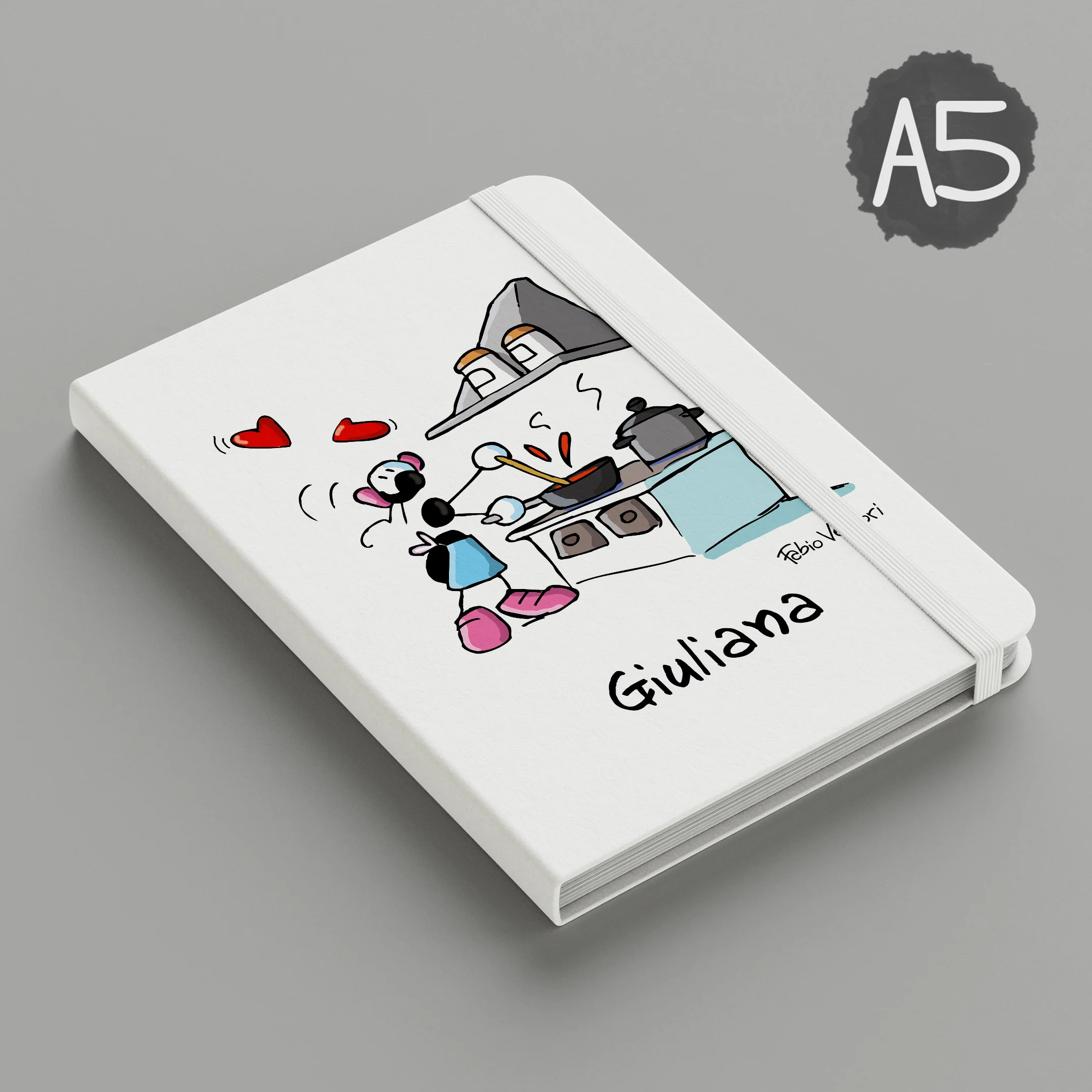 Notebook Personalizzato soggetto "Cuoca" - immagine 3