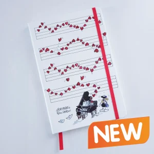 Taccuino Artistico – Sketchbook Formato A5 Soggetto "Cuoricini" (FV43-02)