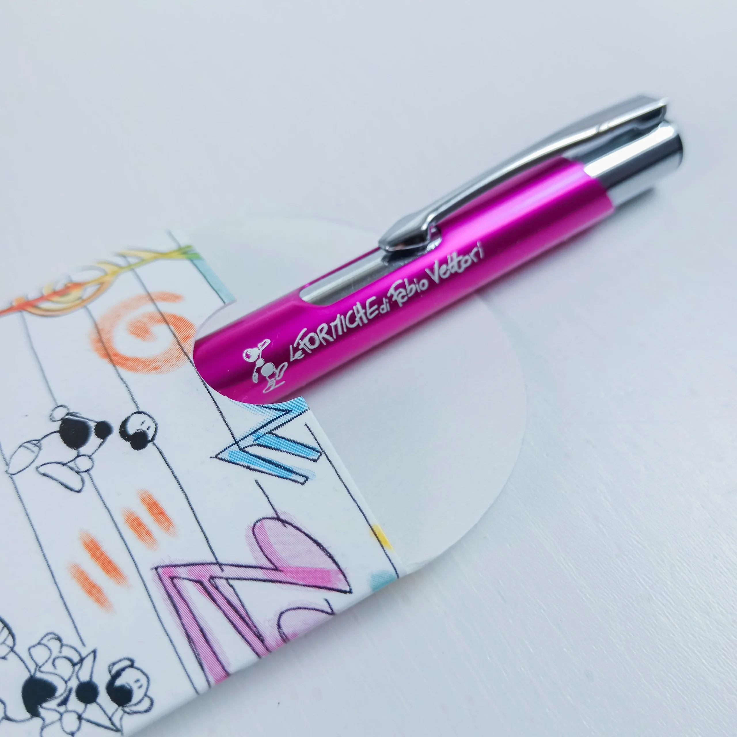 Penna a Sfera con Biglietto Dedica soggetto "Arcobaleno" - immagine 6