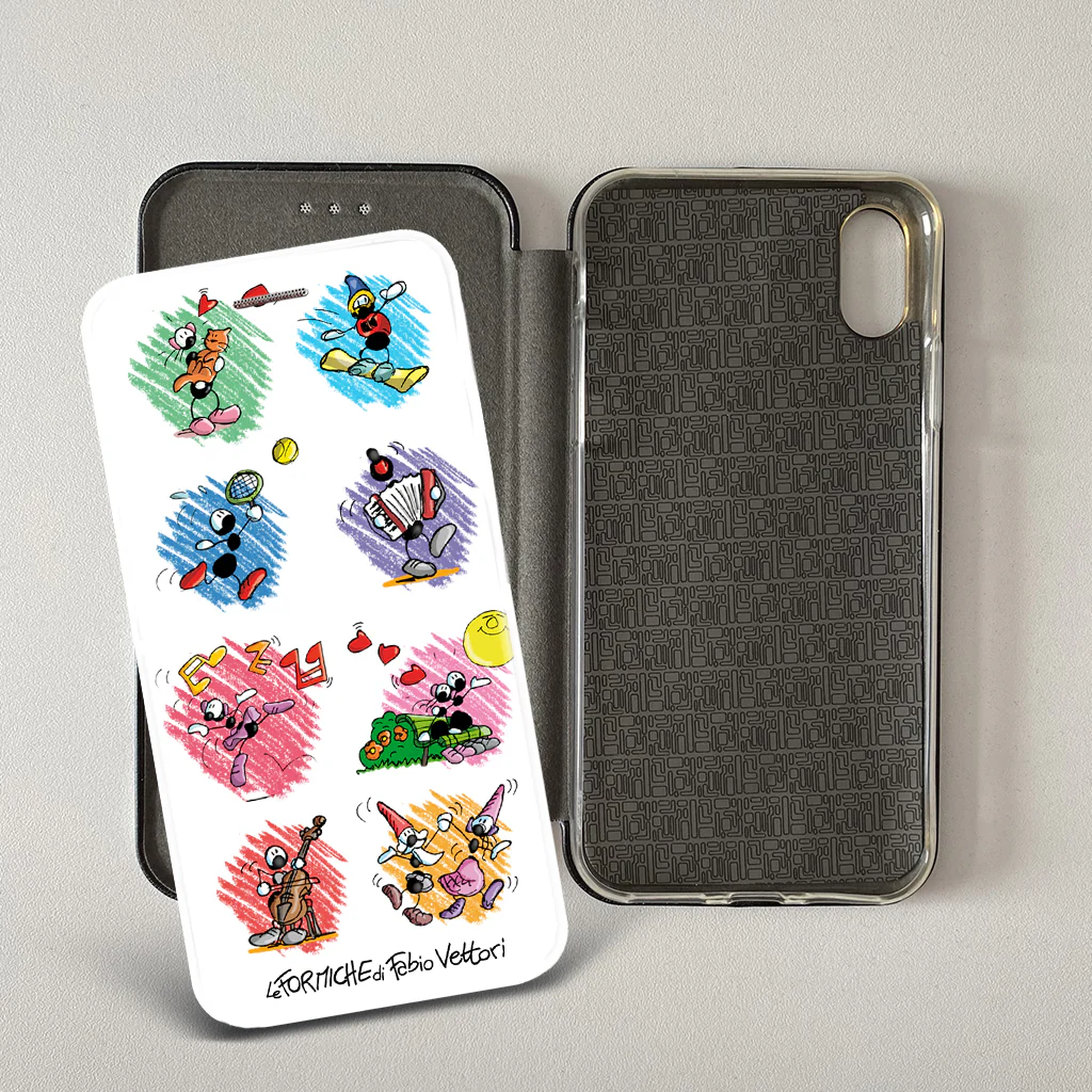 Cover artistica per Smartphone soggetto "Fantasia" modello con apertura "a Libro" - immagine 2