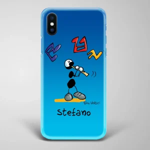 Cover artistica per Smartphone Personalizzata Flautista Maschio
