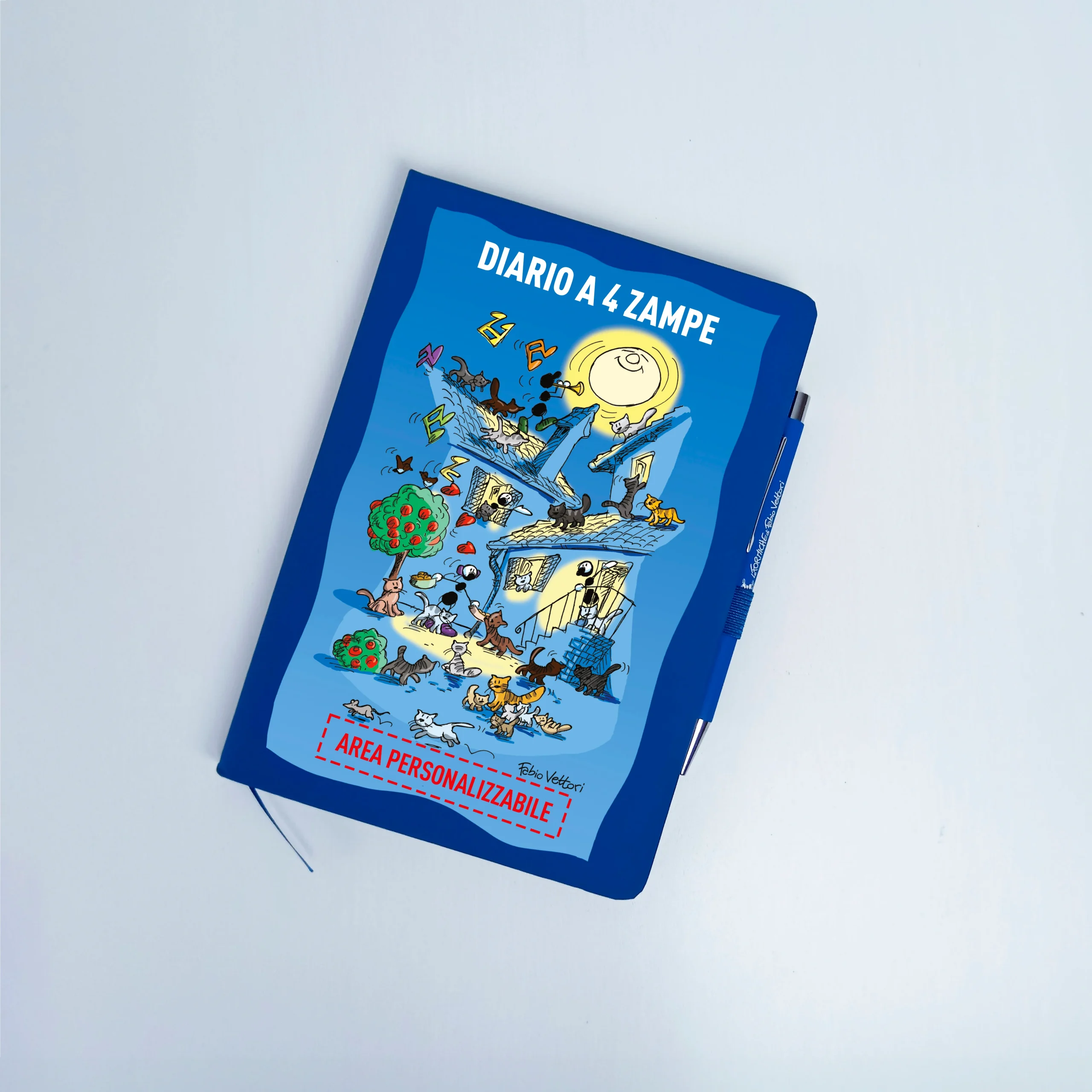 Quaderno A5 Personalizzabile con penna soggetto "Diario a 4 Zampe - Gatti" - immagine 8