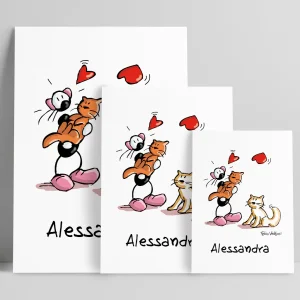 Stampa su poster personalizzata soggetto "Gatti"