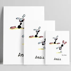 Stampa su poster personalizzata soggetto "Ginnasta"