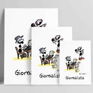 Stampa su poster personalizzata soggetto "Giornalista"