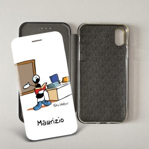 Cover artistica per Smartphone Personalizzata soggetto "Insegnante (Maschio)" modello con apertura "a Libro"