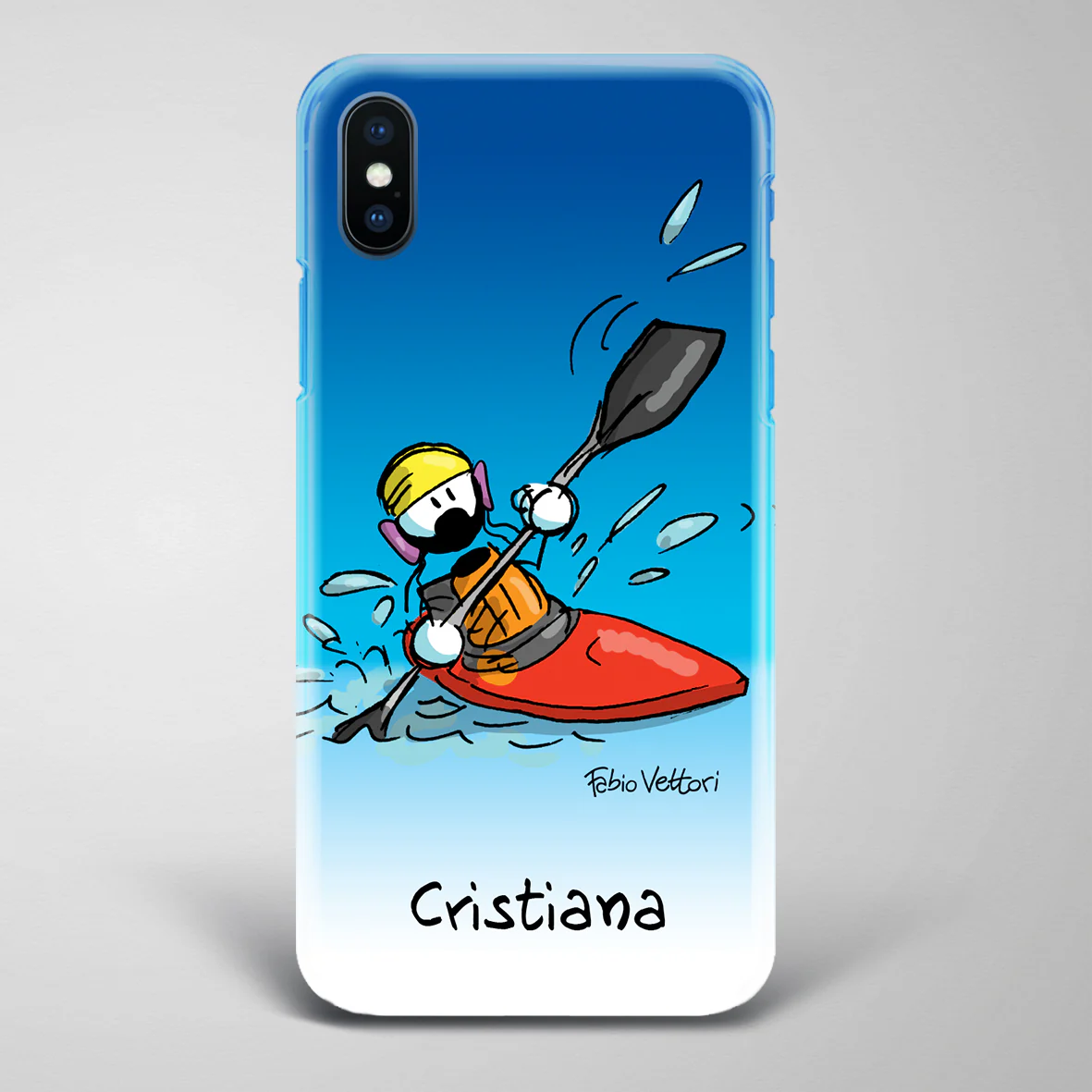 Cover artistica per Smartphone Personalizzata Kayak (Femmina) - immagine 5