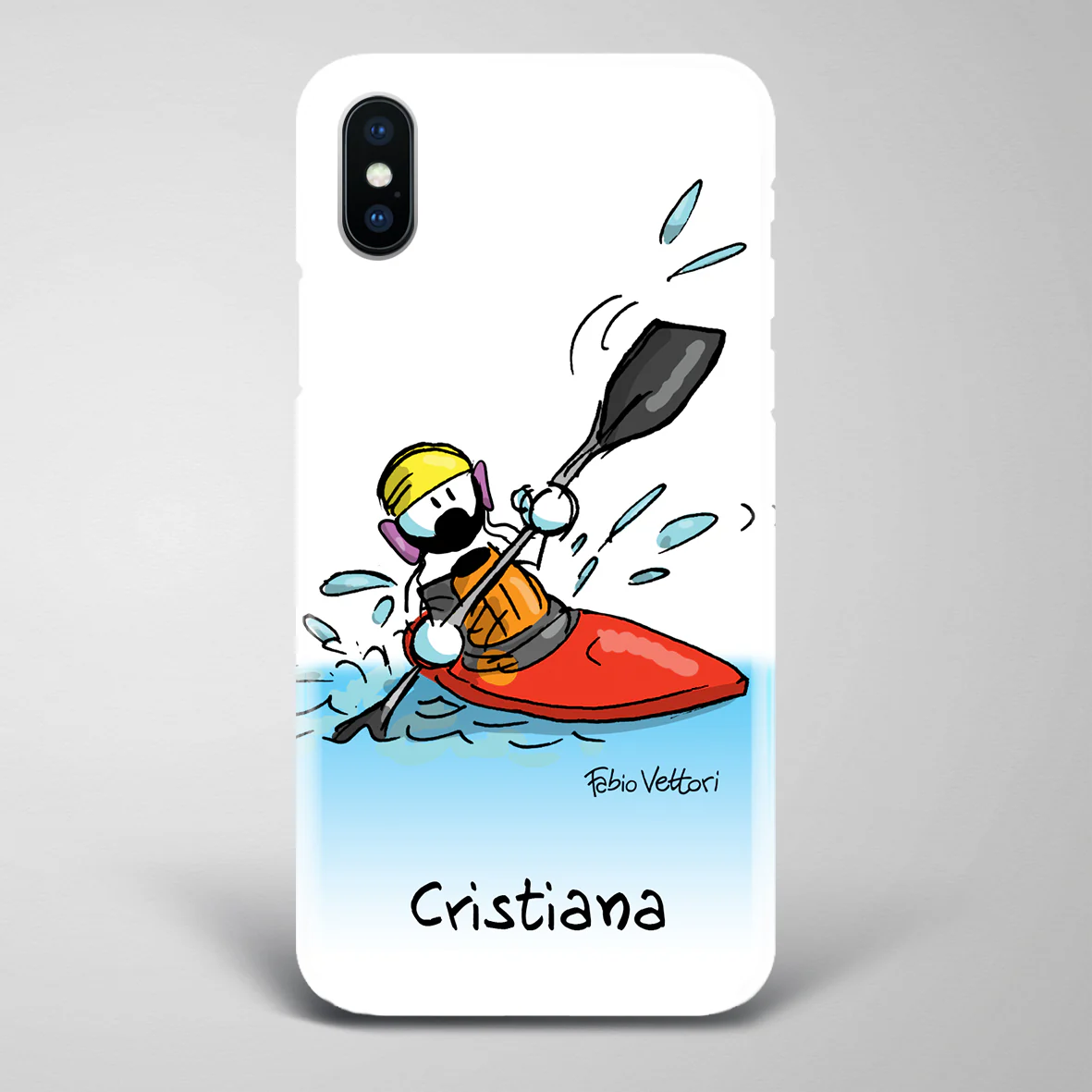 Cover artistica per Smartphone Personalizzata Kayak (Femmina) - immagine 6
