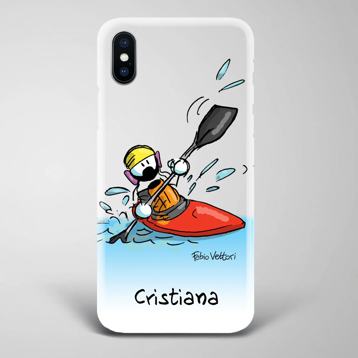 Cover artistica per Smartphone Personalizzata Kayak (Femmina) - immagine 3