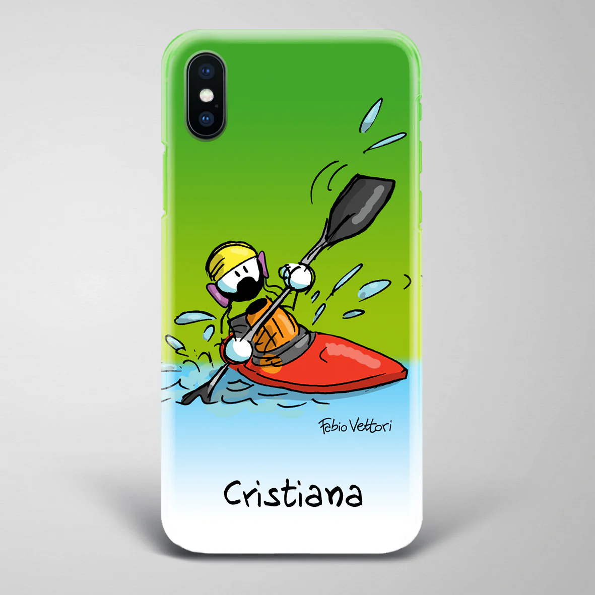 Cover artistica per Smartphone Personalizzata Kayak (Femmina) - immagine 4
