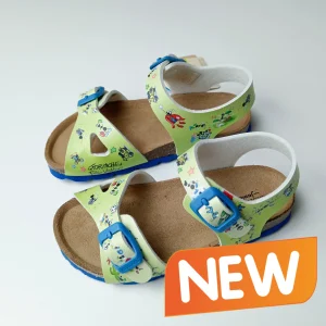 Sandali Bambino Fabio Vettori per Grunland colore Verde lime
